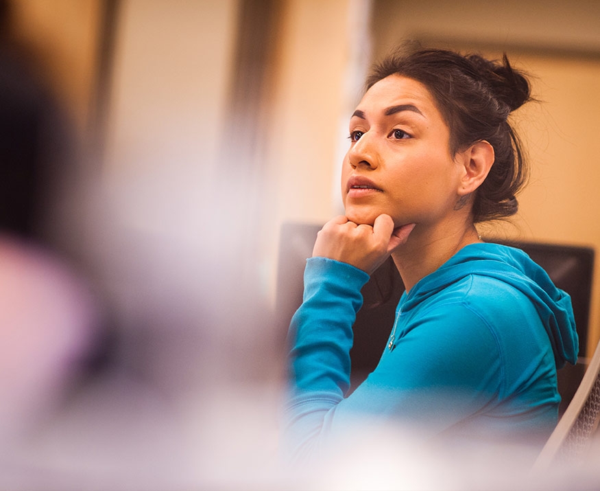 Woman in class