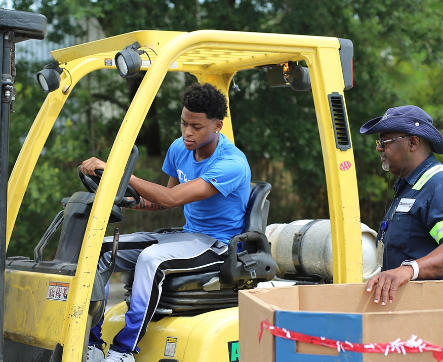 Forklift operator