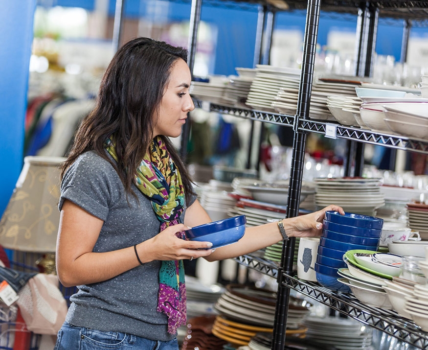 Woman shopping in store