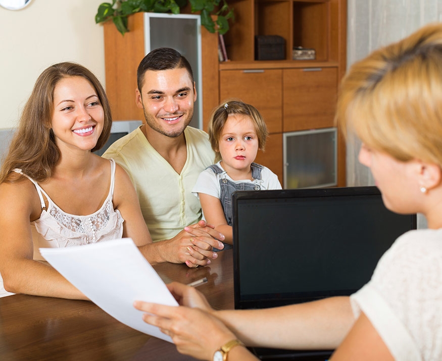 Parents with daughter