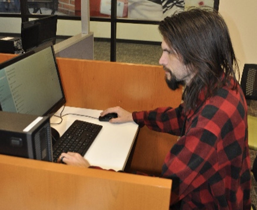 Guy at computer