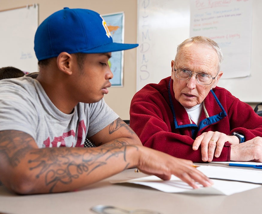 GED testing students