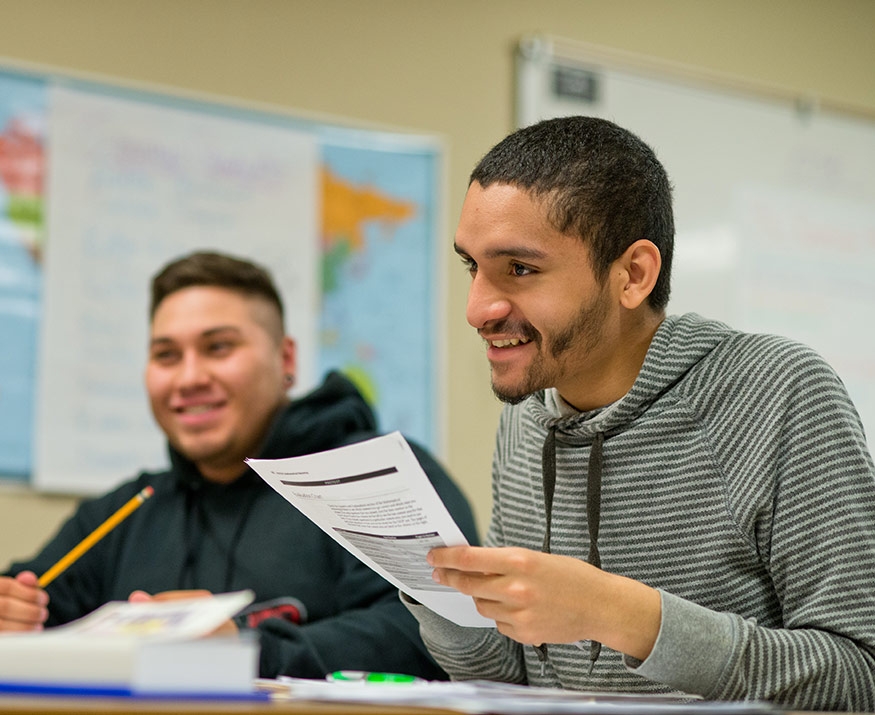 Youth in classroom